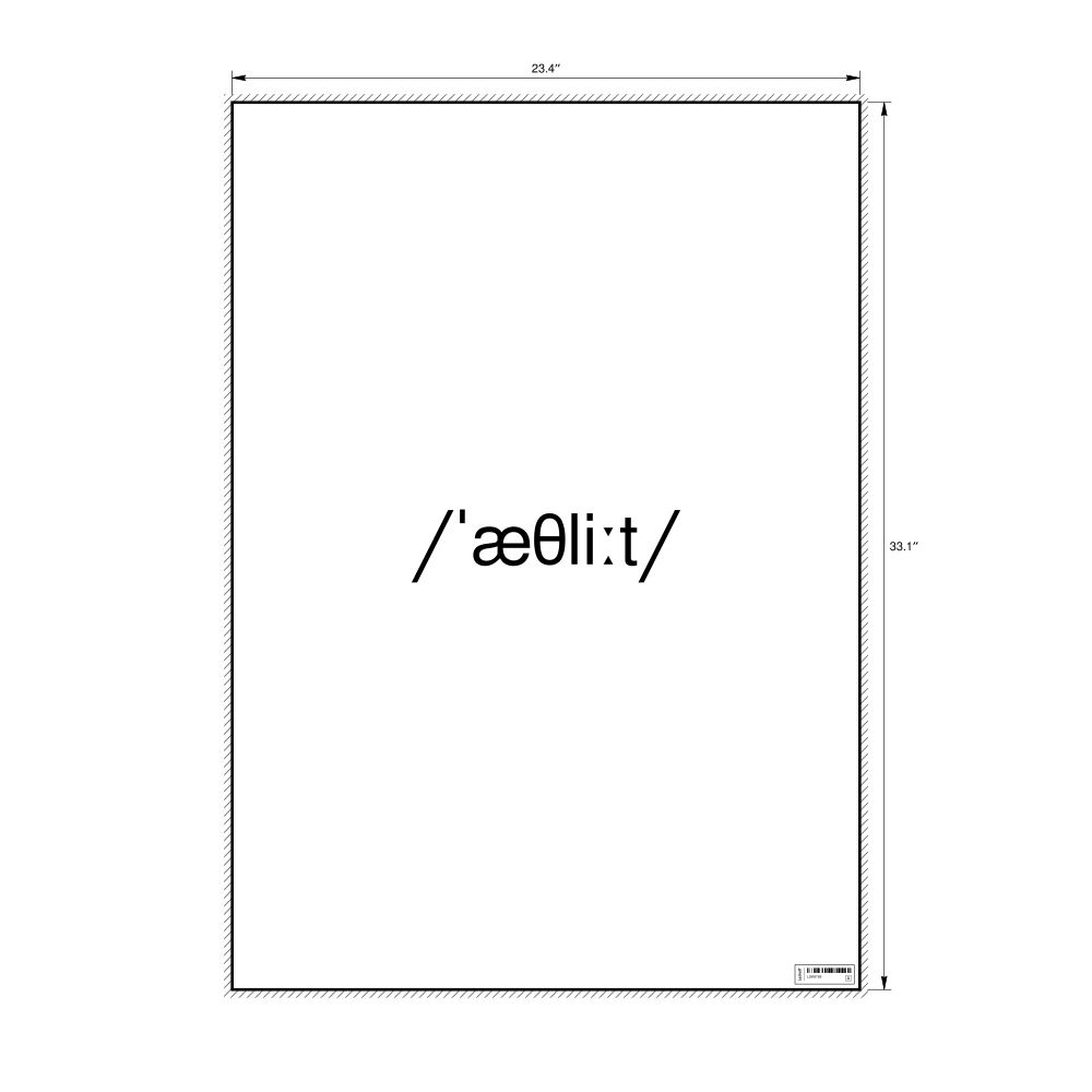 Leskoff athlete IPA Transcription Poster, image 1 of 1