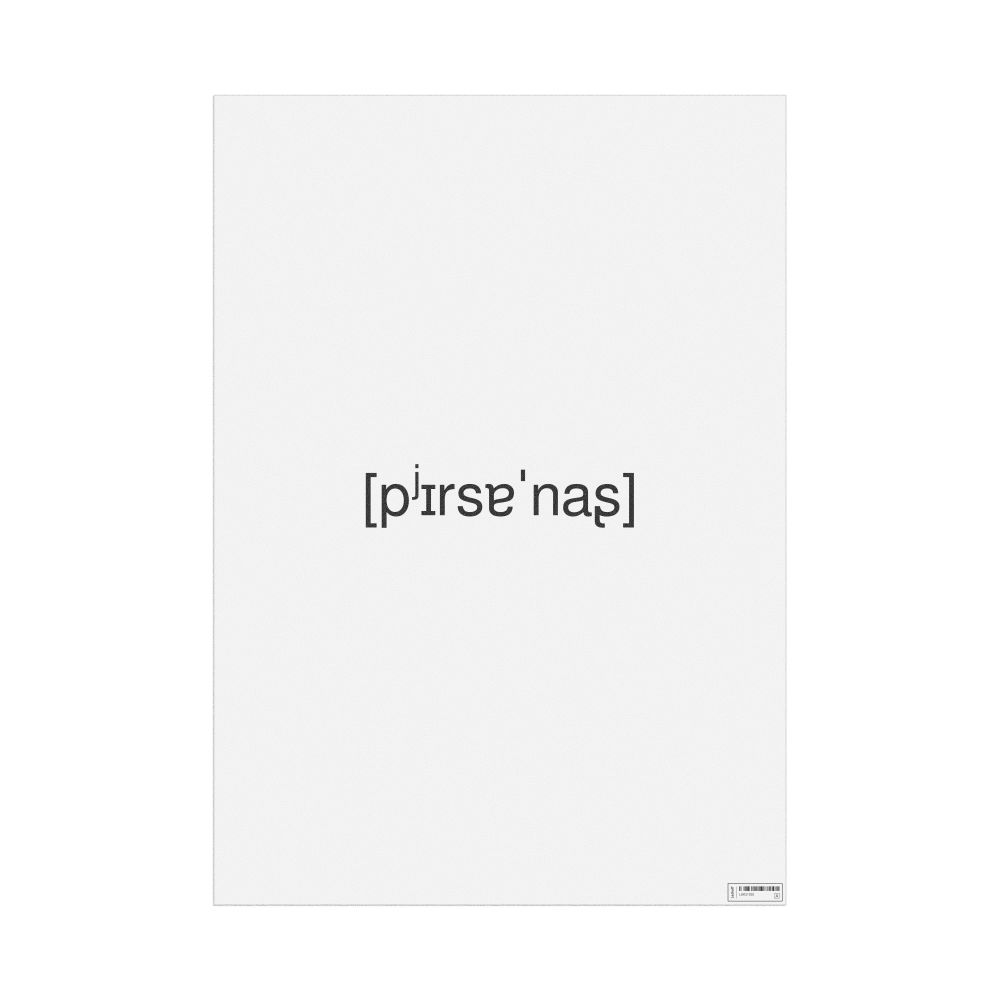 Leskoff персонаж IPA Transcription Poster, image 1 of 1