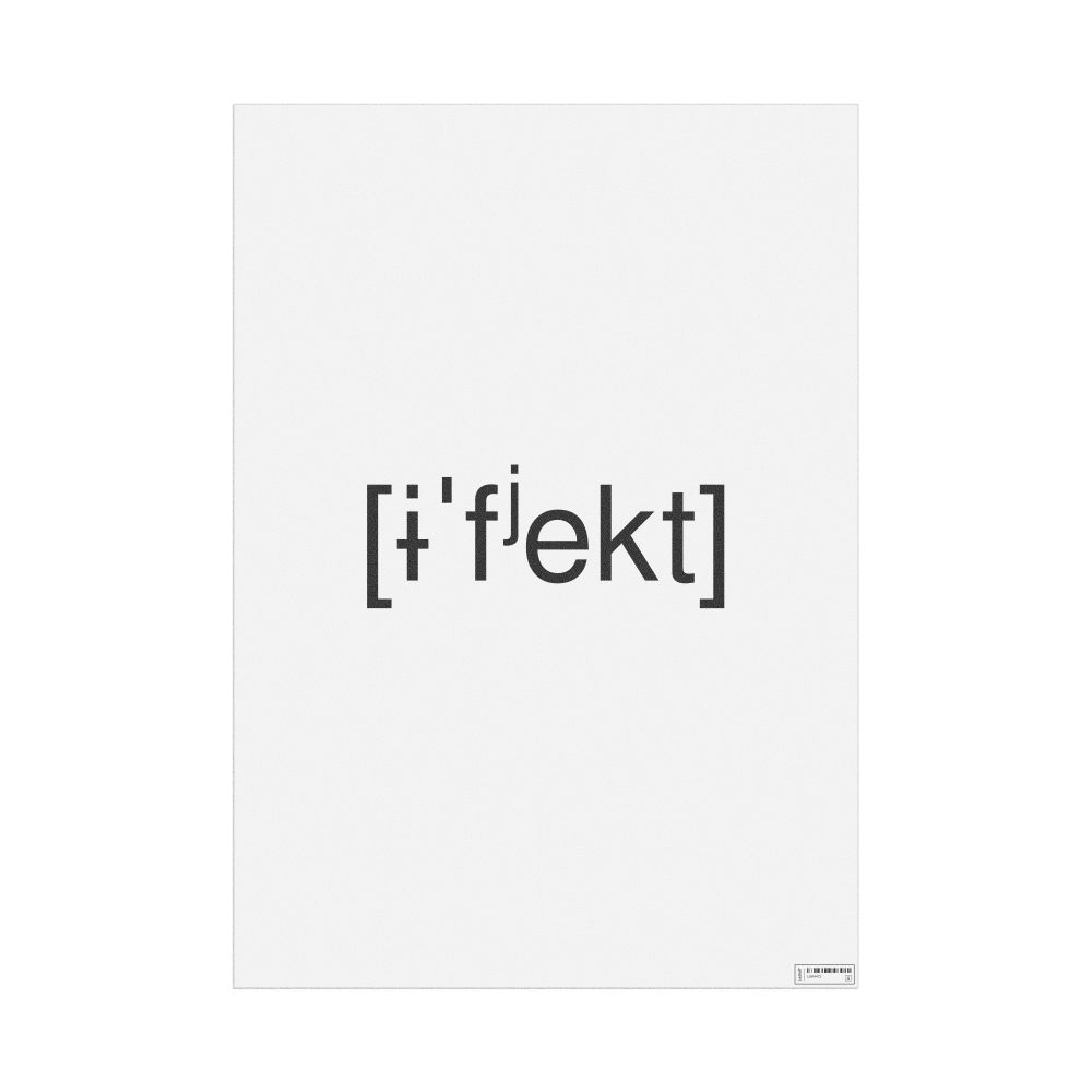 Leskoff эффект IPA Transcription Poster, image 1 of 1