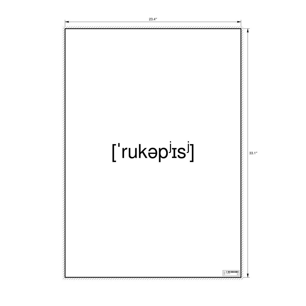 Leskoff рукопись IPA Transcription Poster, image 1 of 1