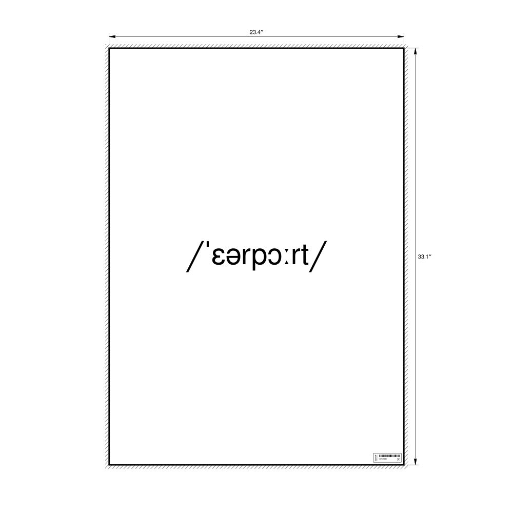 Leskoff airport IPA Transcription Poster, image 1 of 1