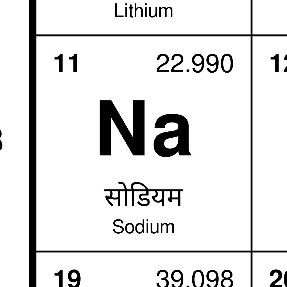 Leskoff Periodic Table Chart, 33.1 x 23.4 in (84.1 x 59.4 cm, Poster / Wall Chart), 18-Column Layout, Nepali/English-Labeled, image 2 of 2