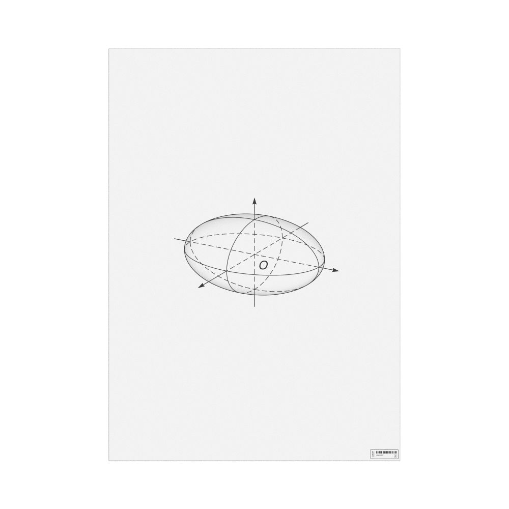 Leskoff Ellipsoid Poster, Shaded View, image 1 of 1