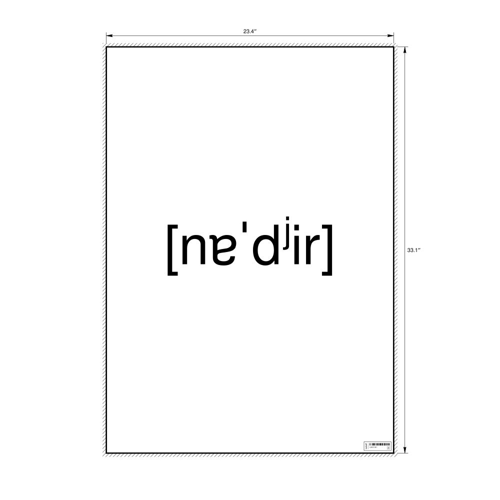 Leskoff надир IPA Transcription Poster, image 1 of 1