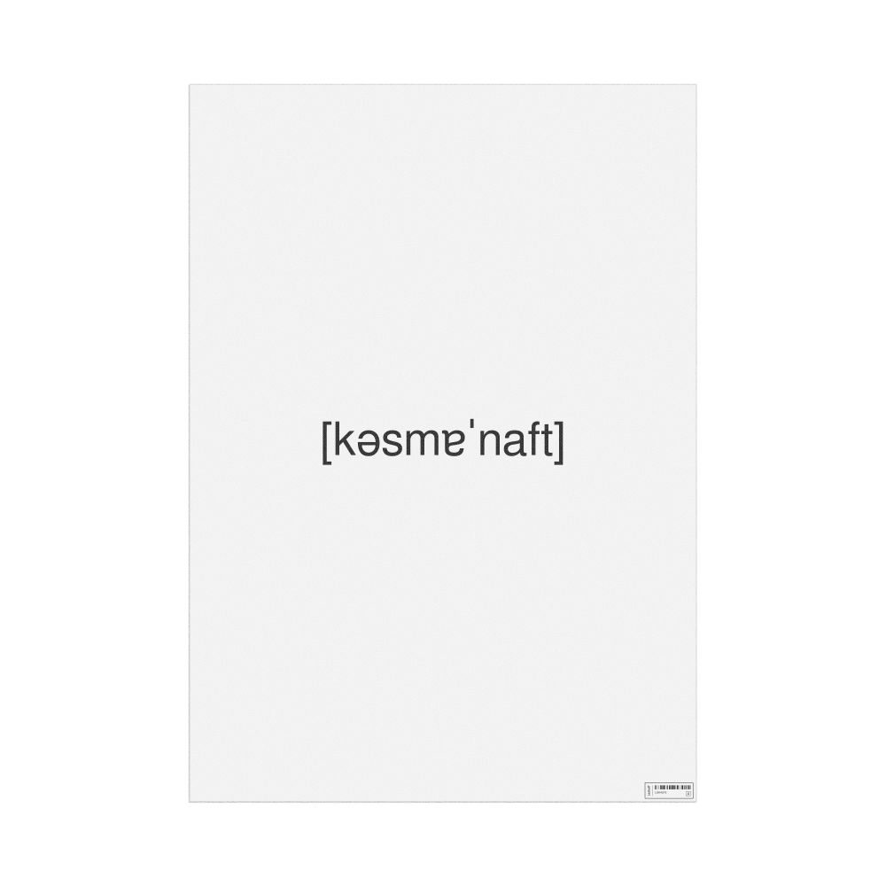 Leskoff космонавт IPA Transcription Poster, image 1 of 1