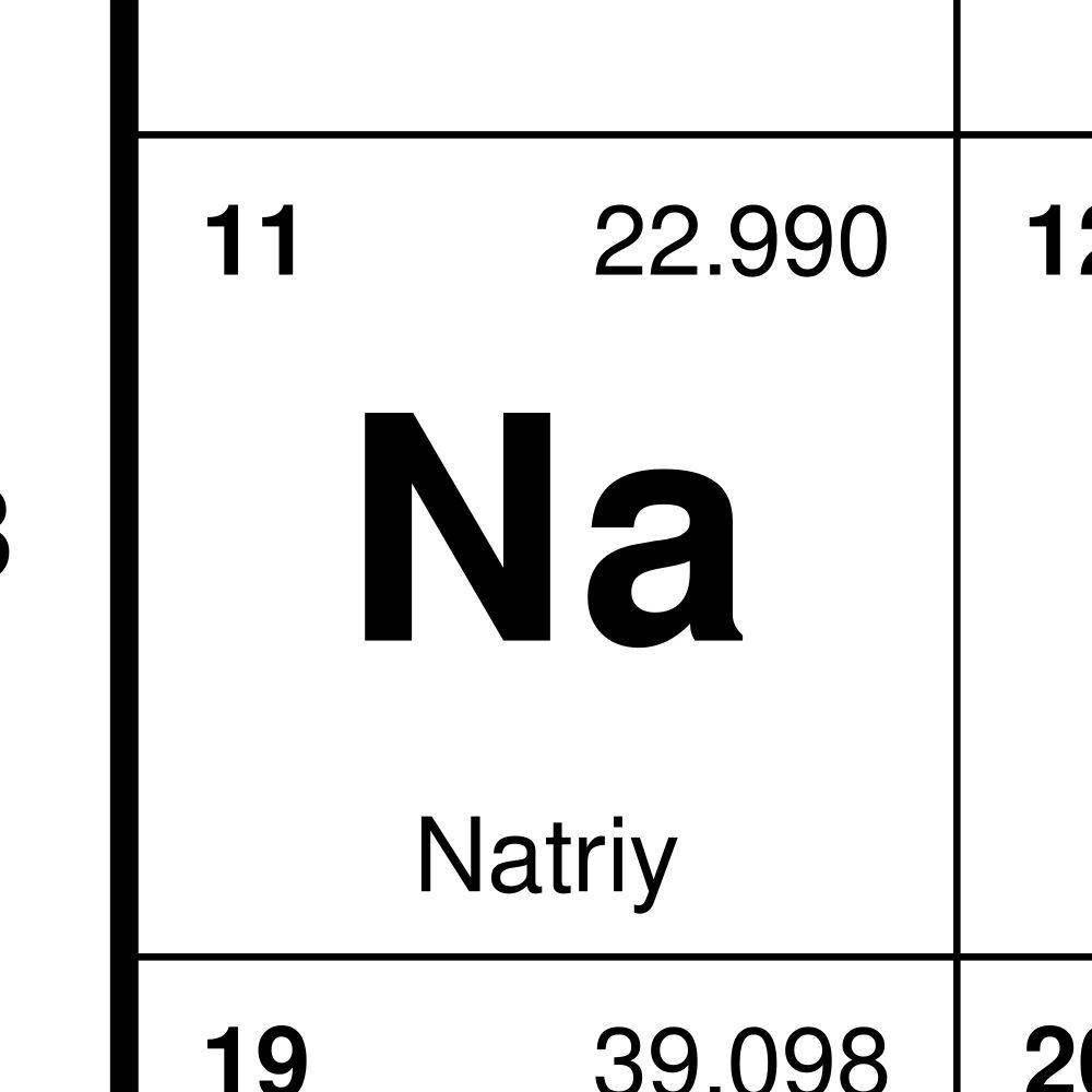Leskoff Periodic Table Chart, 33.1 x 23.4 in (84.1 x 59.4 cm, Poster / Wall Chart), 18-Column Layout, Uzbek-Labeled, image 2 of 2