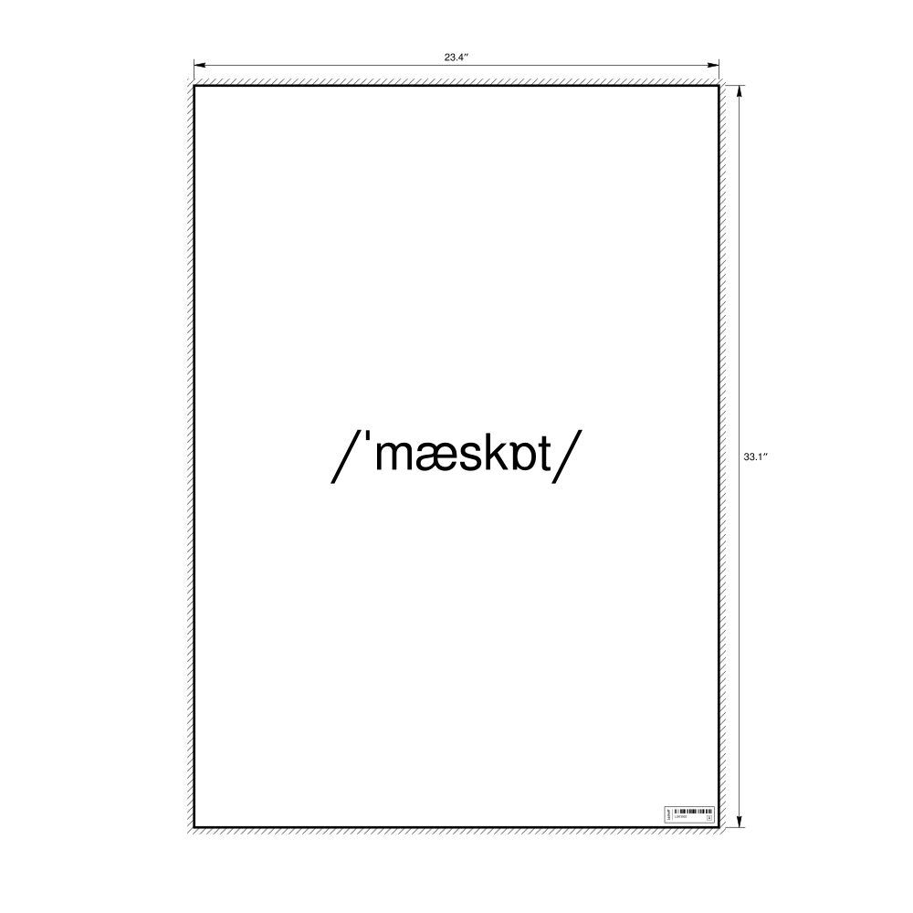 Leskoff mascot IPA Transcription Poster, image 1 of 1