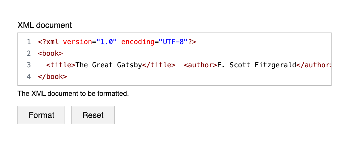 XML Formatter
