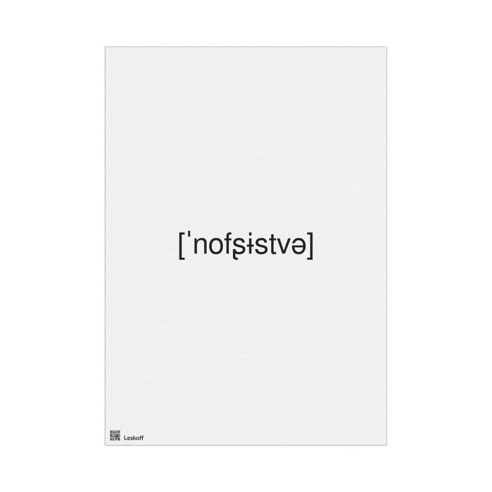 Leskoff новшество IPA Transcription Poster, image 1 of 1