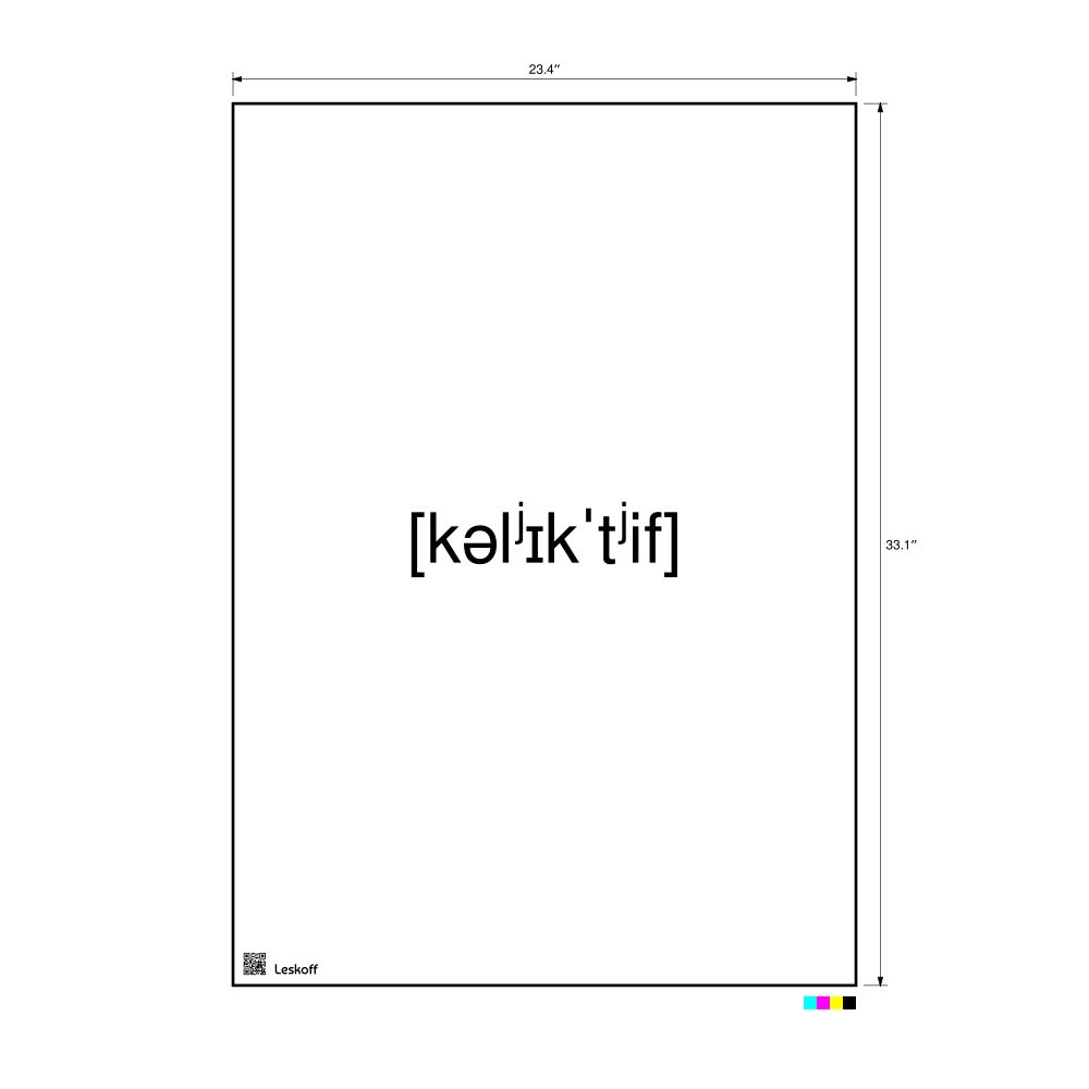 Leskoff коллектив IPA Transcription Poster, image 1 of 1