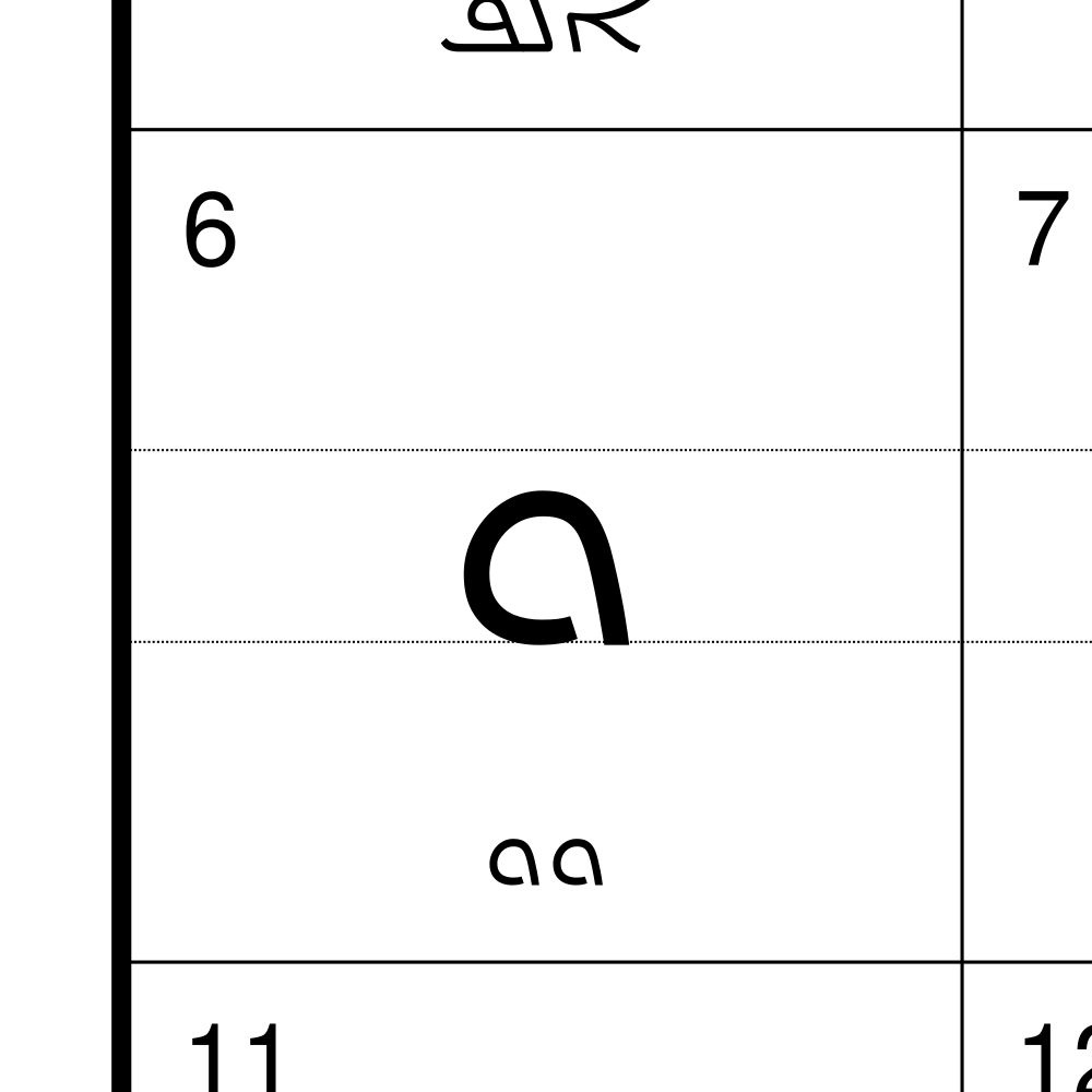 Leskoff Syriac Alphabet Chart, 23.4 x 33.1 in (59.4 x 84.1 cm, Poster / Wall Chart), Kazakh-Labeled, image 2 of 2