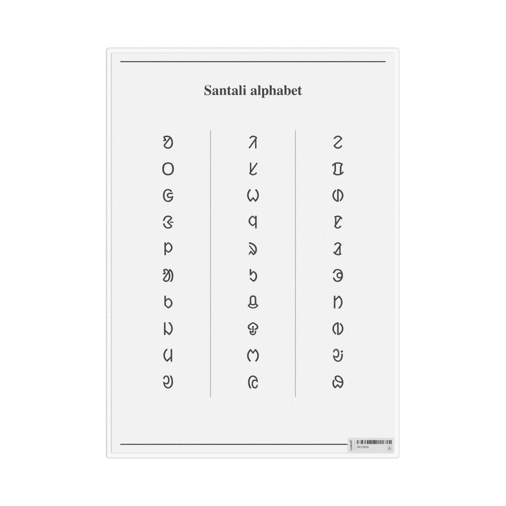 Leskoff Santali Alphabet Chart, image 1 of 1