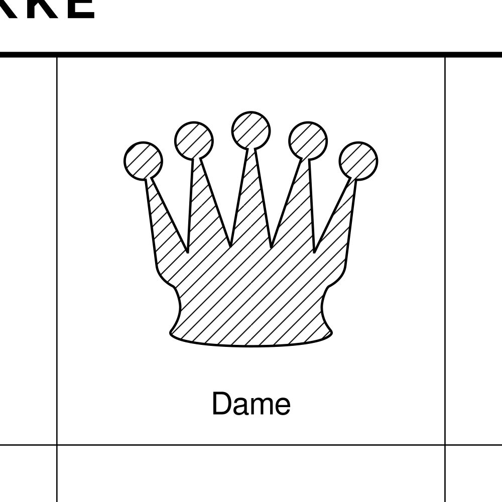 Leskoff Chess Pieces Poster, Afrikaans-Labeled, image 2 of 2