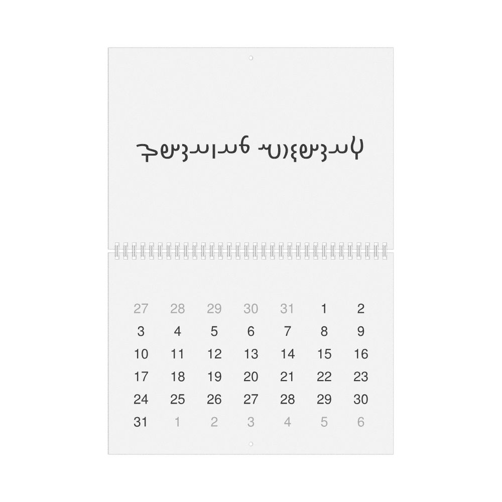 Leskoff 2027 Wall Calendar, Avestan-Labeled, Sunday-Start Layout, Wire-Bound, 11.7 x 8.3 in (29.7 x 21.0 cm), image 1 of 1