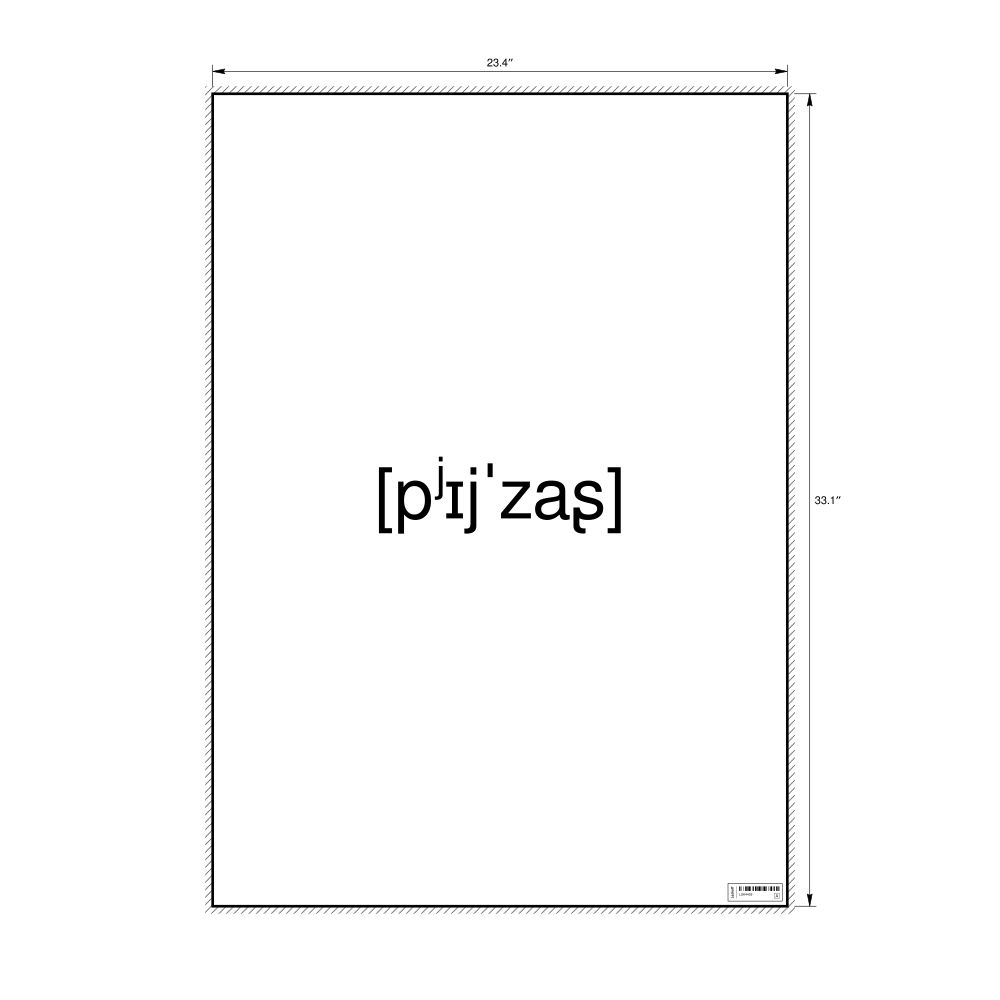 Leskoff пейзаж IPA Transcription Poster, image 1 of 1