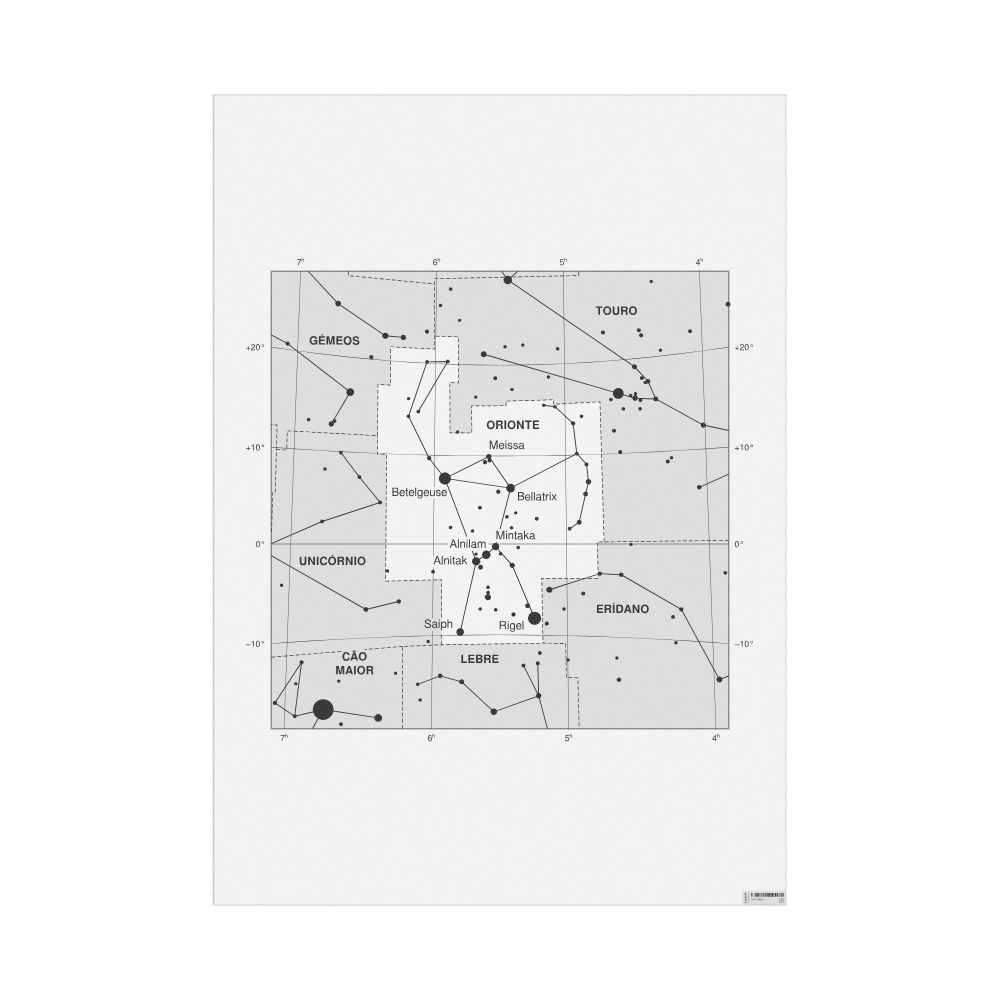 Leskoff Orion Constellation Poster, Portuguese (Portugal)-Labeled, image 1 of 1