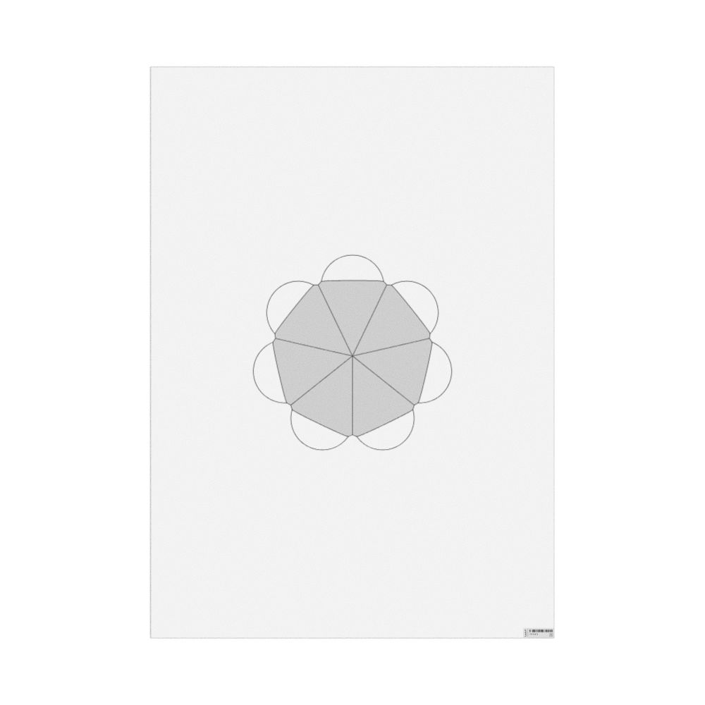 Leskoff Tropylium Ion Poster, Space-Filling Model, image 1 of 1