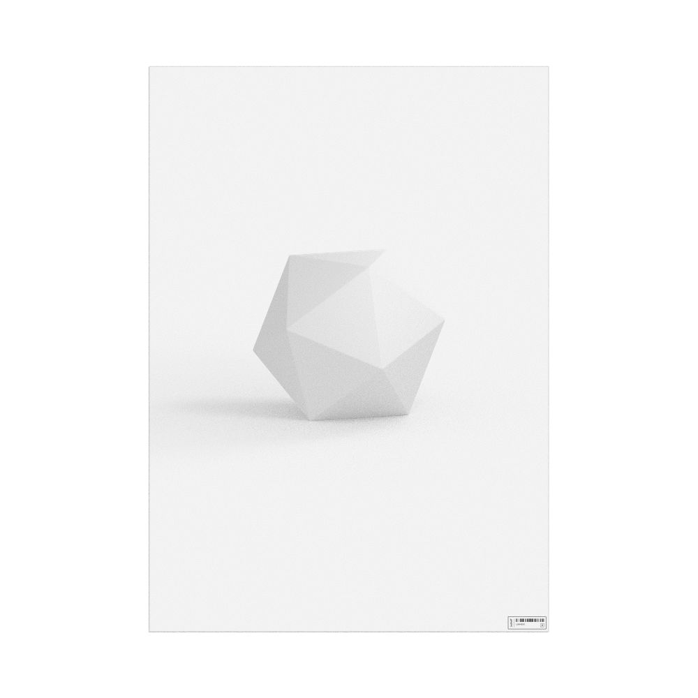 Leskoff Icosahedron Poster, Solid Shape, image 1 of 1