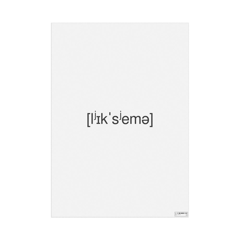Leskoff лексема IPA Transcription Poster, image 1 of 1