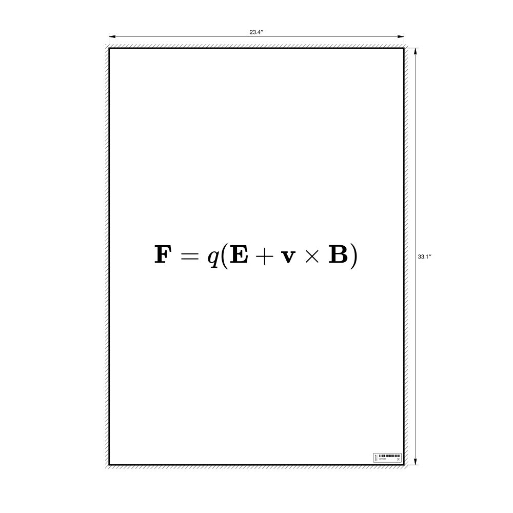 Leskoff Lorentz Force Poster, image 1 of 1