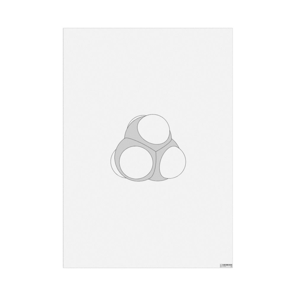 Leskoff Cyclopropane Molecule Poster, Space-Filling Model, image 1 of 1