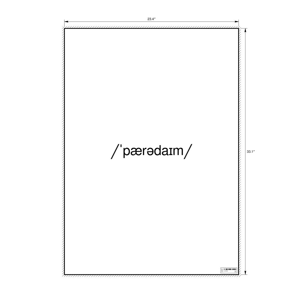 Leskoff paradigm IPA Transcription Poster, image 1 of 1