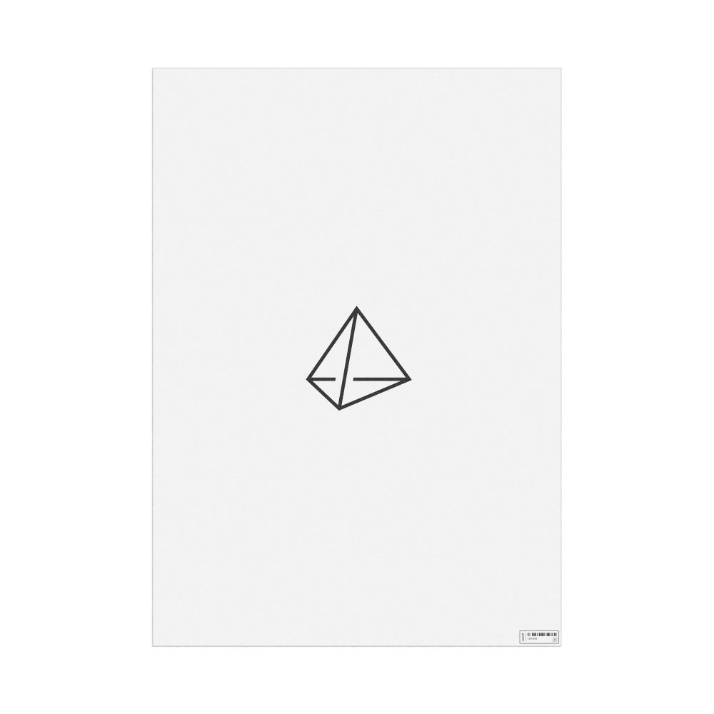 Leskoff Tetrahedrane Molecule Poster, 2D Structure, image 1 of 1