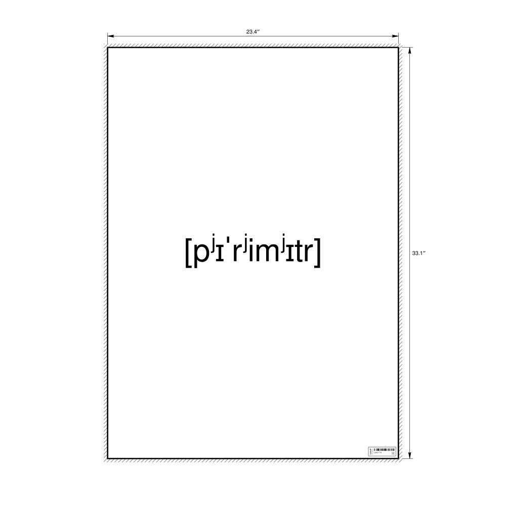 Leskoff периметр IPA Transcription Poster, image 1 of 1