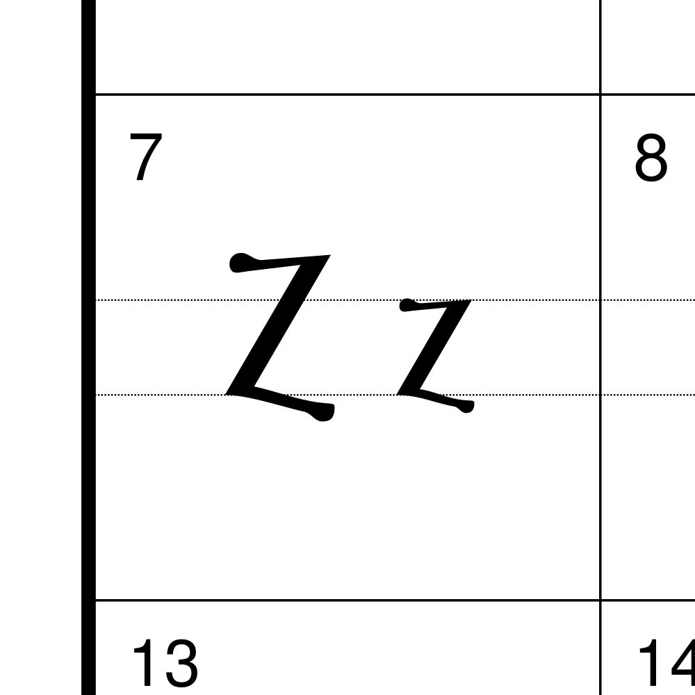 Leskoff Coptic Alphabet Chart, 23.4 x 33.1 in (59.4 x 84.1 cm, Poster / Wall Chart), Turkish-Labeled, image 2 of 2