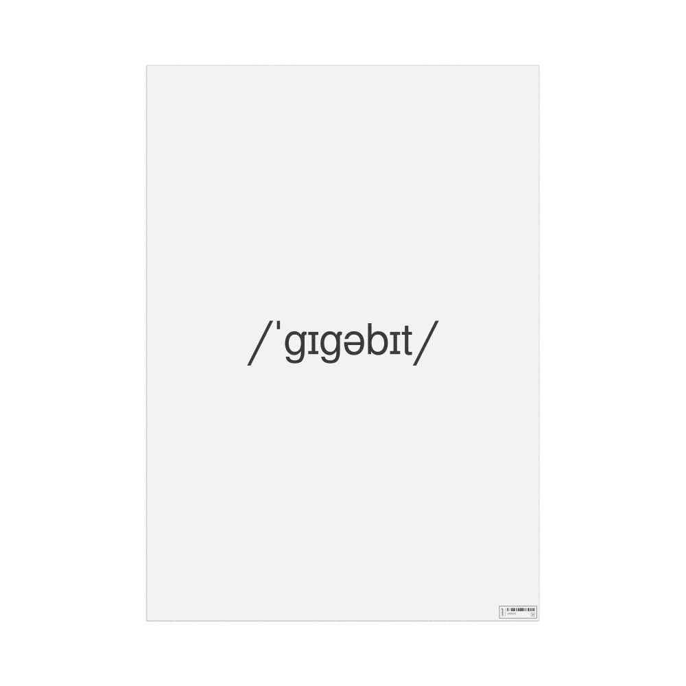 Leskoff gigabit IPA Transcription Poster, image 1 of 1