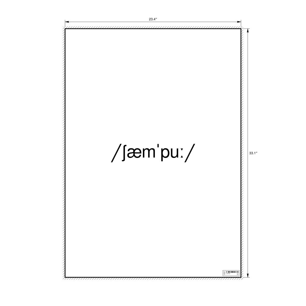 Leskoff shampoo IPA Transcription Poster, image 1 of 1