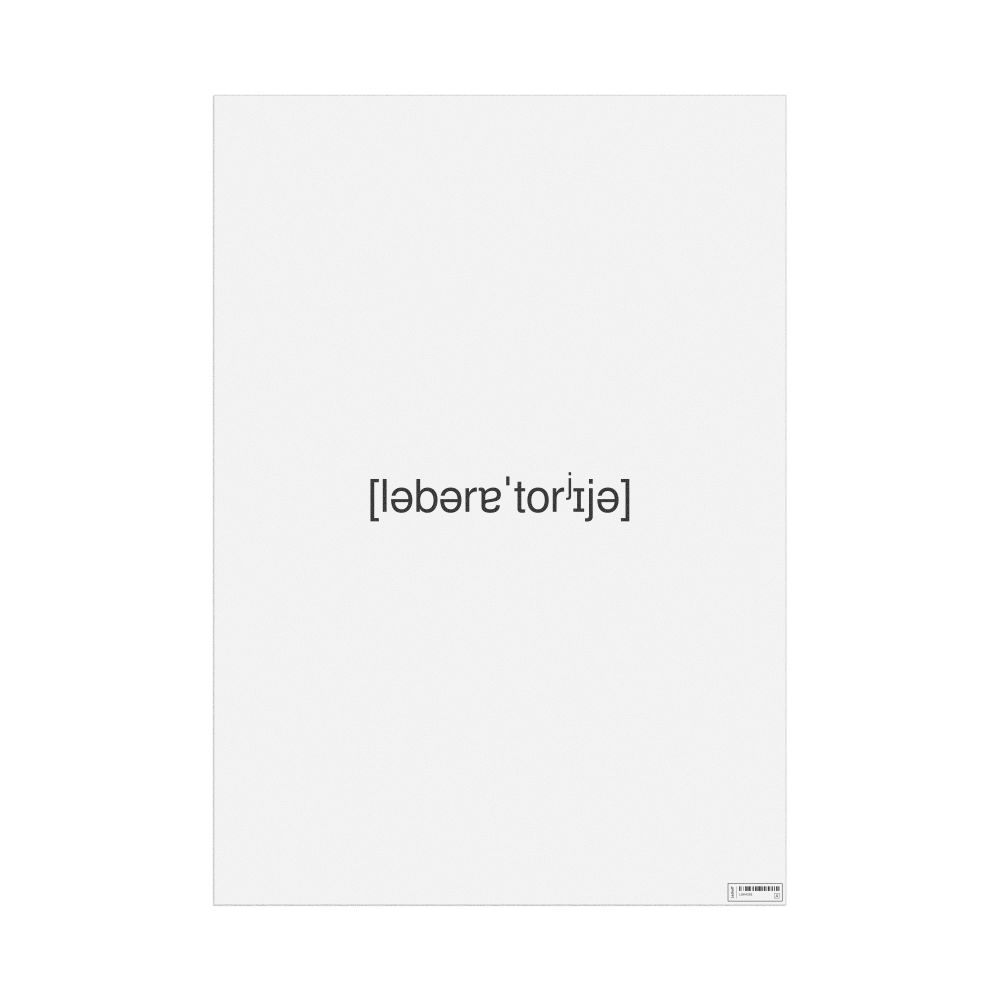 Leskoff лаборатория IPA Transcription Poster, image 1 of 1