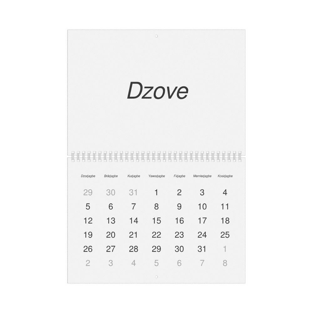Leskoff 2026 Wall Calendar, Ewe-Labeled, Monday-Start Layout, Wire-Bound, 11.7 x 8.3 in (29.7 x 21.0 cm), image 1 of 1