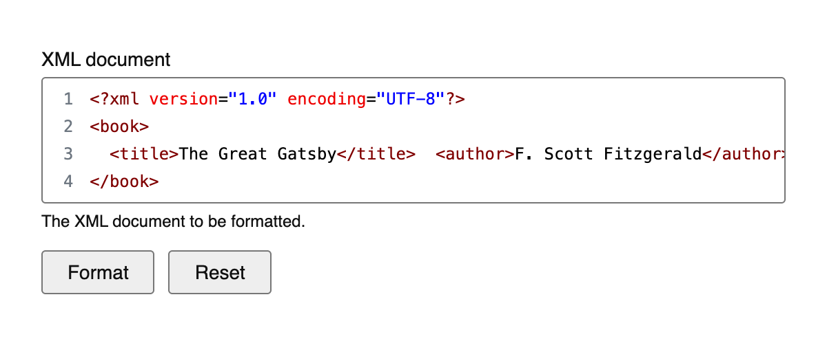 XML Formatter