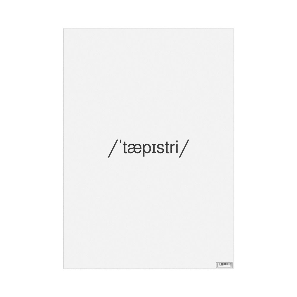 Leskoff tapestry IPA Transcription Poster, image 1 of 1