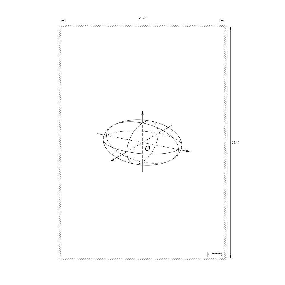 Leskoff Ellipsoid Poster, Clean View, image 2 of 2