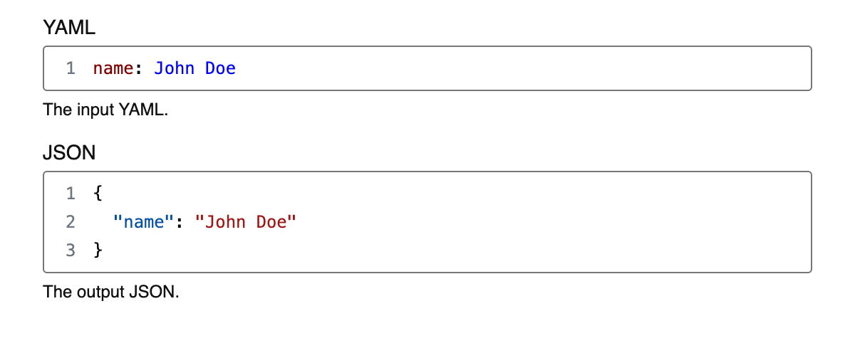 YAML to JSON