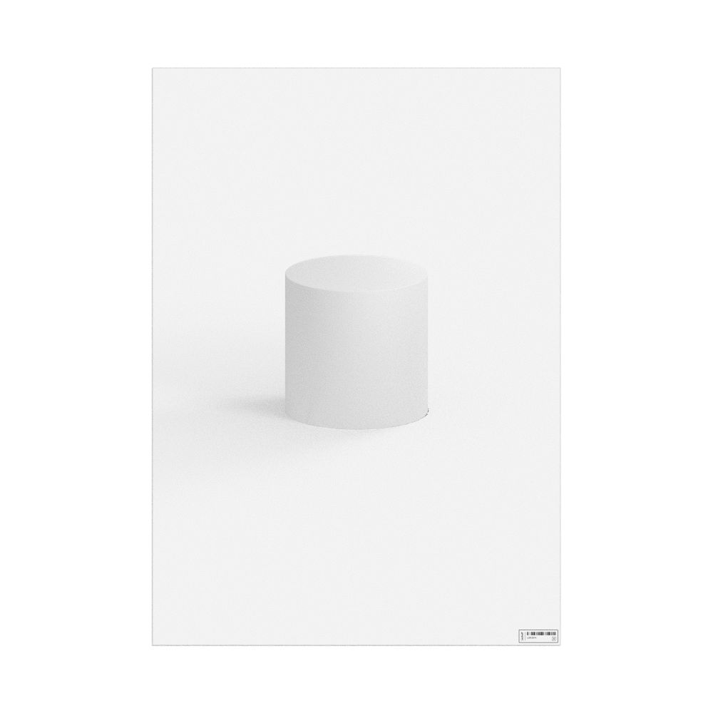 Leskoff Cylinder Poster, Solid Shape, image 1 of 1