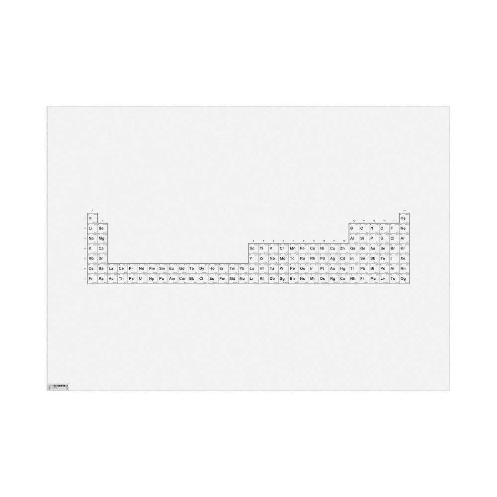 Leskoff Periodic Table Chart, 32-Column Layout, Persian-Labeled, 33.1 x 23.4 in (84.1 x 59.4 cm, Poster / Wall Chart), image 1 of 1