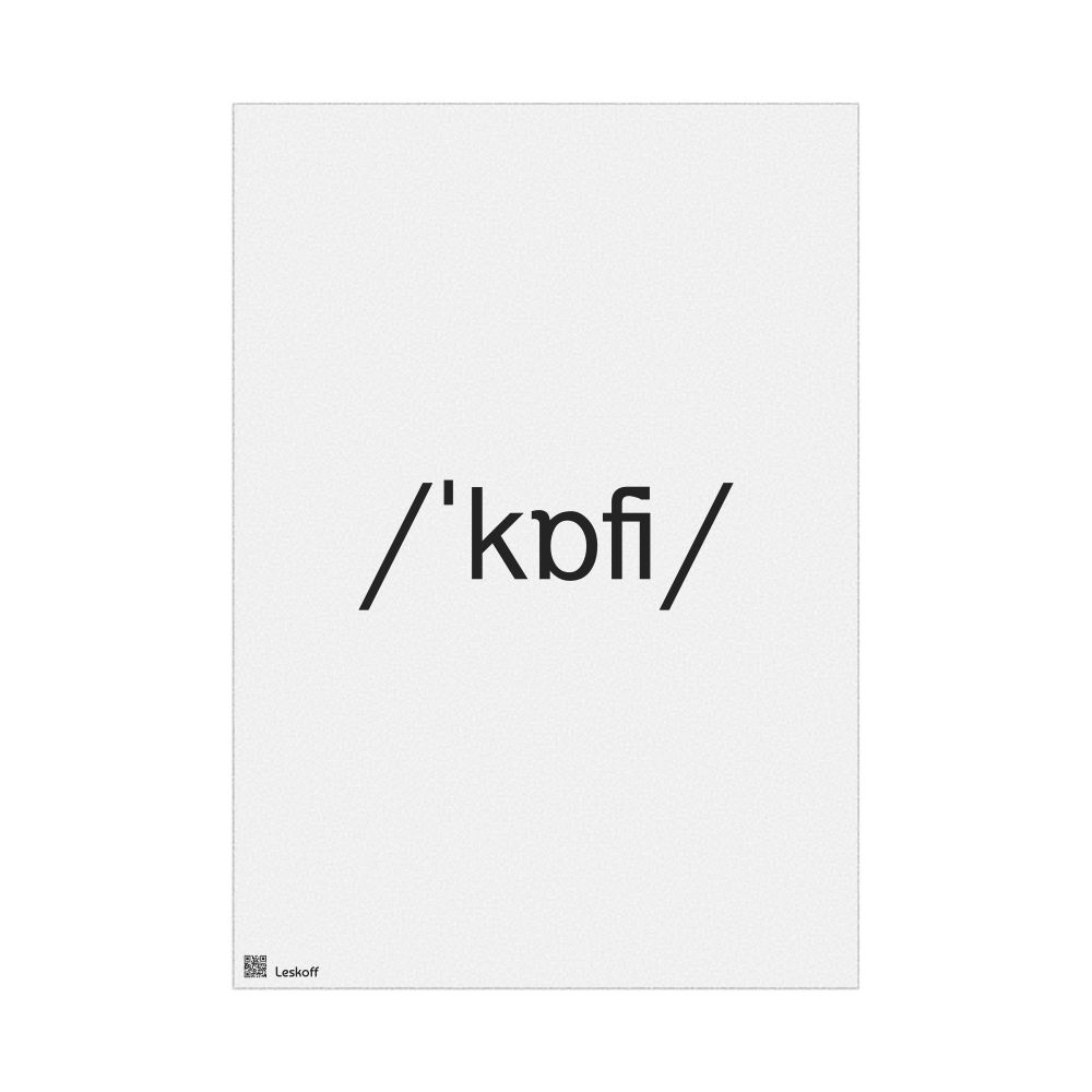 Leskoff coffee IPA Transcription Poster, image 1 of 1