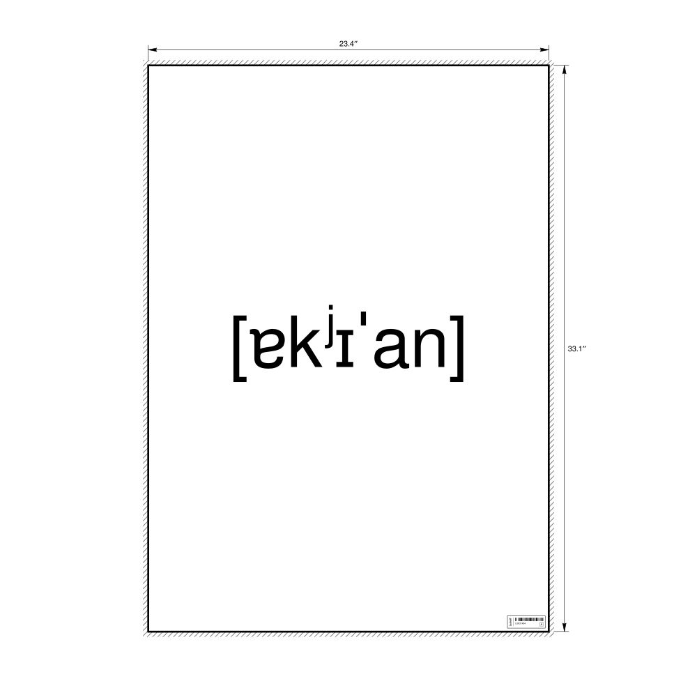 Leskoff океан IPA Transcription Poster, image 1 of 1