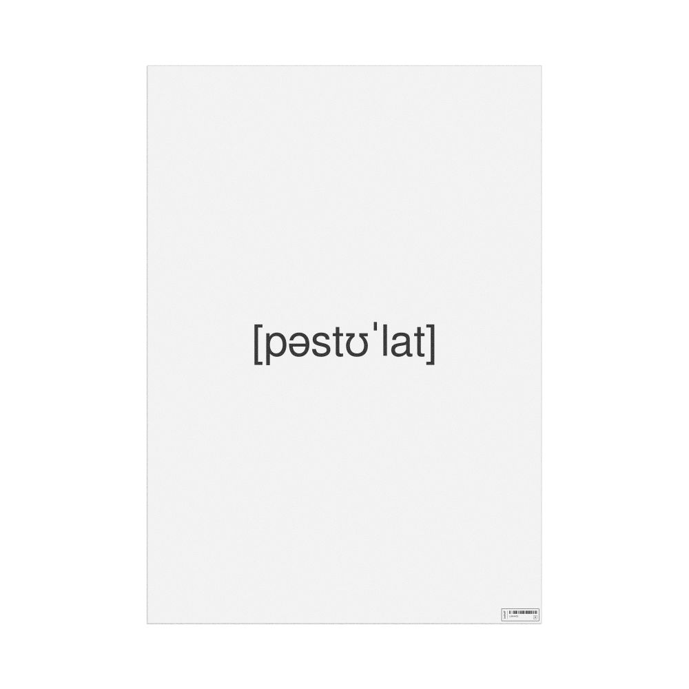 Leskoff постулат IPA Transcription Poster, image 1 of 1