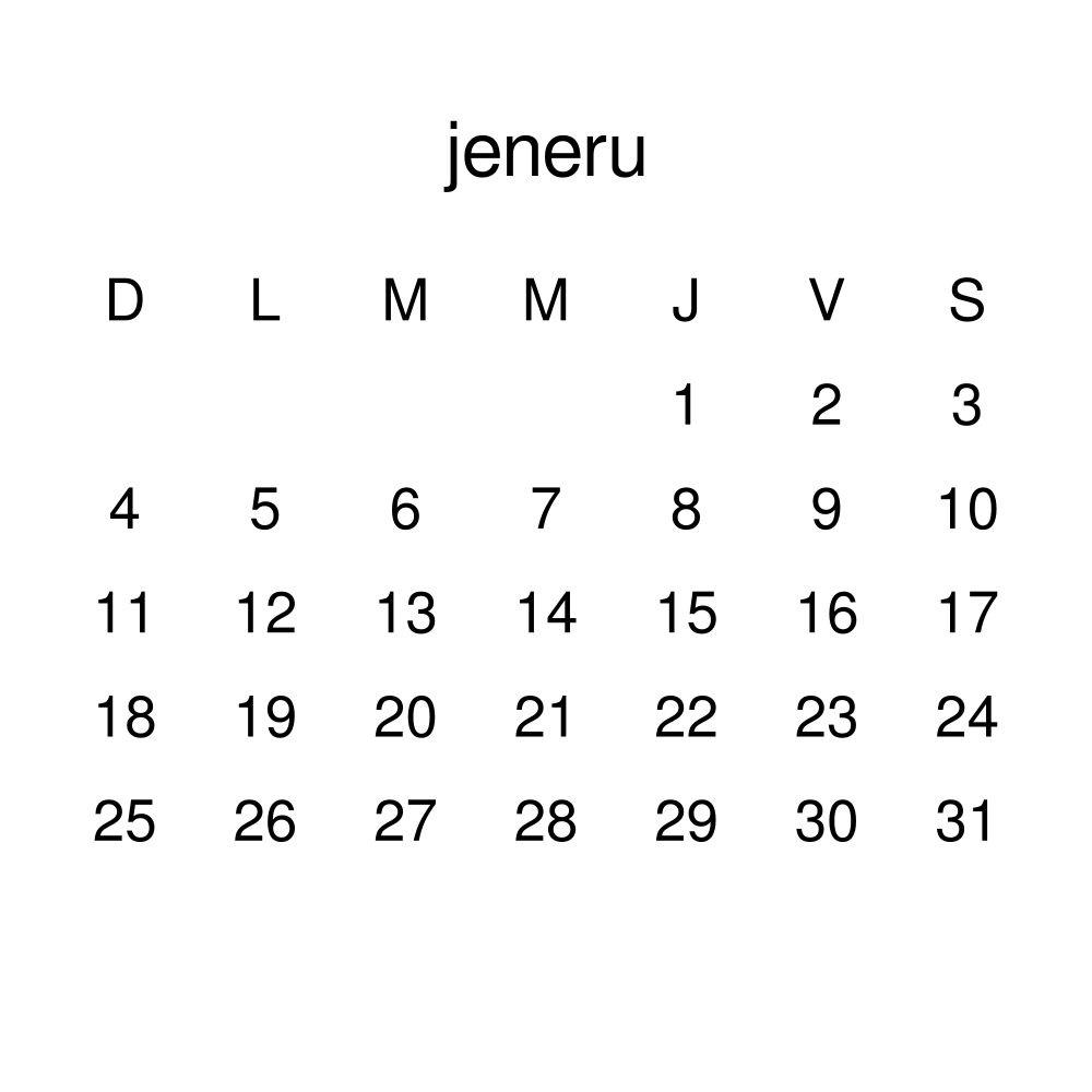 Leskoff 2026 Wall Calendar, Extremaduran-Labeled, Sunday-Start Layout, Poster / Wall Print, 23.4 x 33.1 in (59.4 x 84.1 cm), image 2 of 2