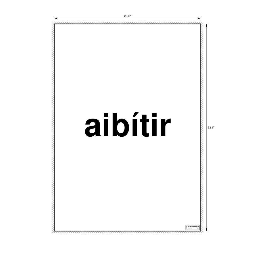 Leskoff aibítir Poster, image 1 of 1