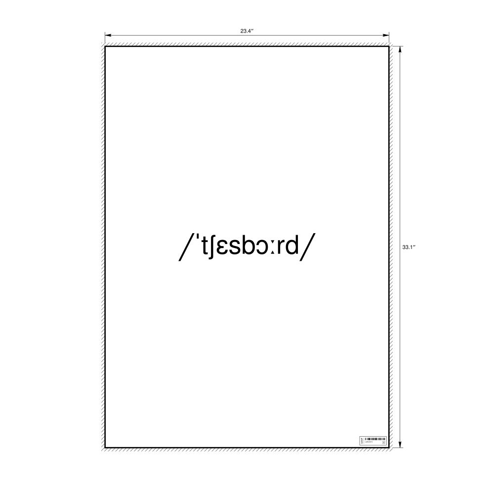 Leskoff chessboard IPA Transcription Poster, image 1 of 1