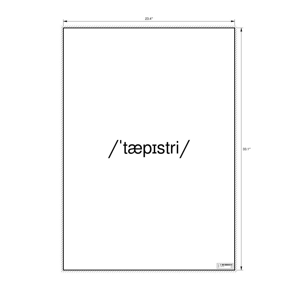 Leskoff tapestry IPA Transcription Poster, image 1 of 1