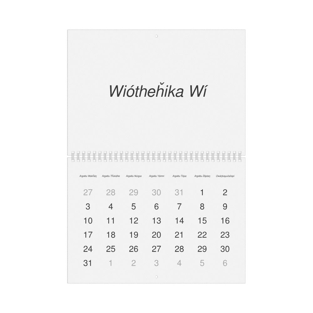 Leskoff 2027 Wall Calendar, Lakota-Labeled, Sunday-Start Layout, Wire-Bound, 11.7 x 8.3 in (29.7 x 21.0 cm), image 1 of 1