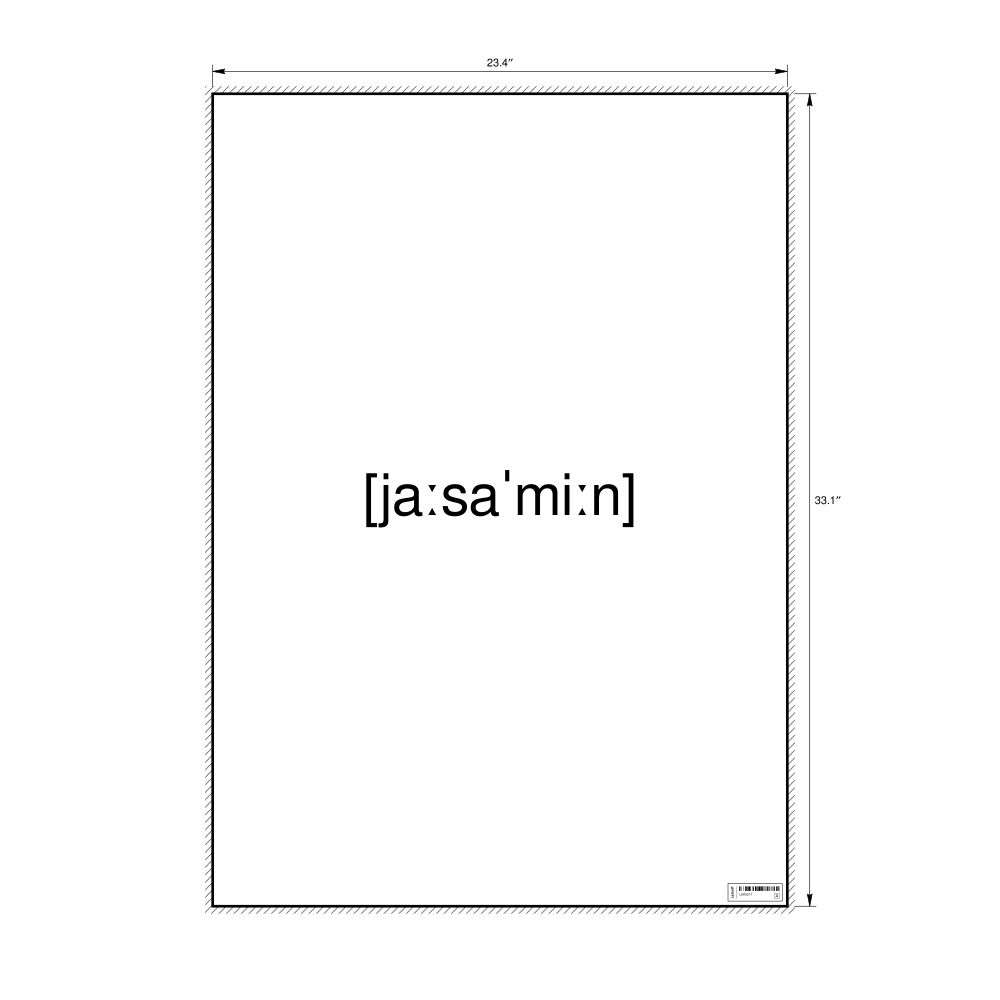 Leskoff ياسمين IPA Transcription Poster, image 1 of 1