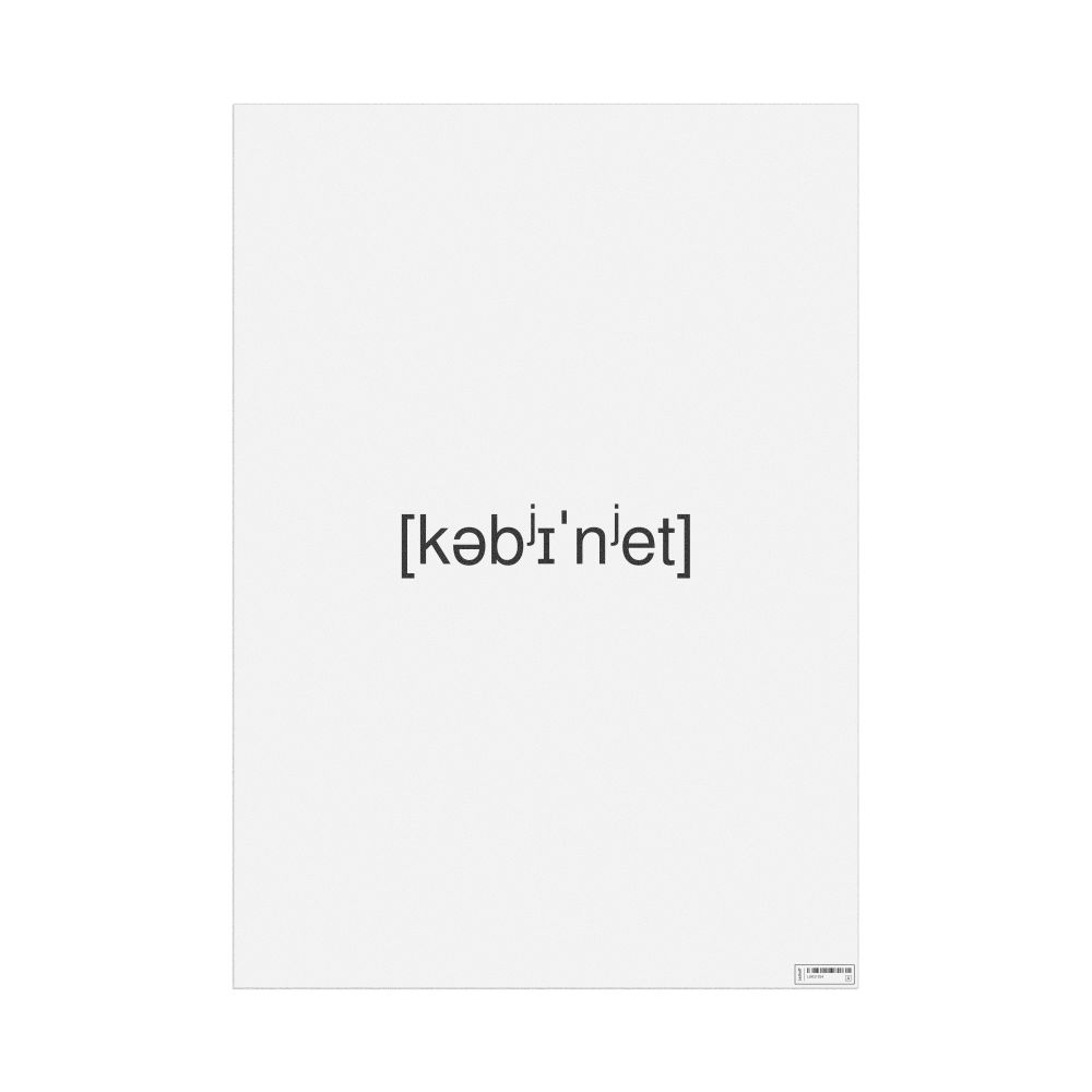 Leskoff кабинет IPA Transcription Poster, image 1 of 1