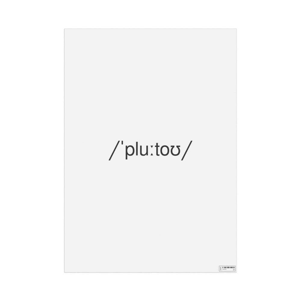Leskoff Pluto IPA Transcription Poster, image 1 of 1